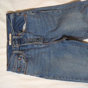 Levi Wedgie Straight Blue Denim Jeans